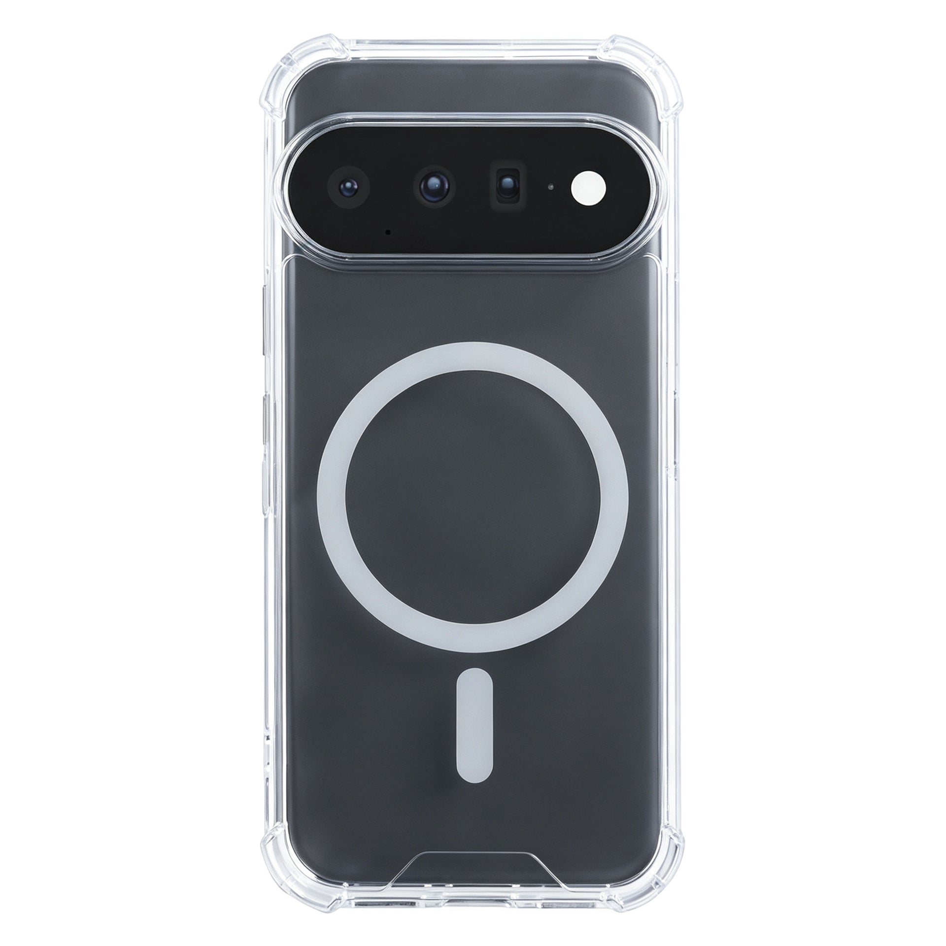 Rixus Anti-Burst Case With MagSafe Compatible For Google Pixel 11 Transparent