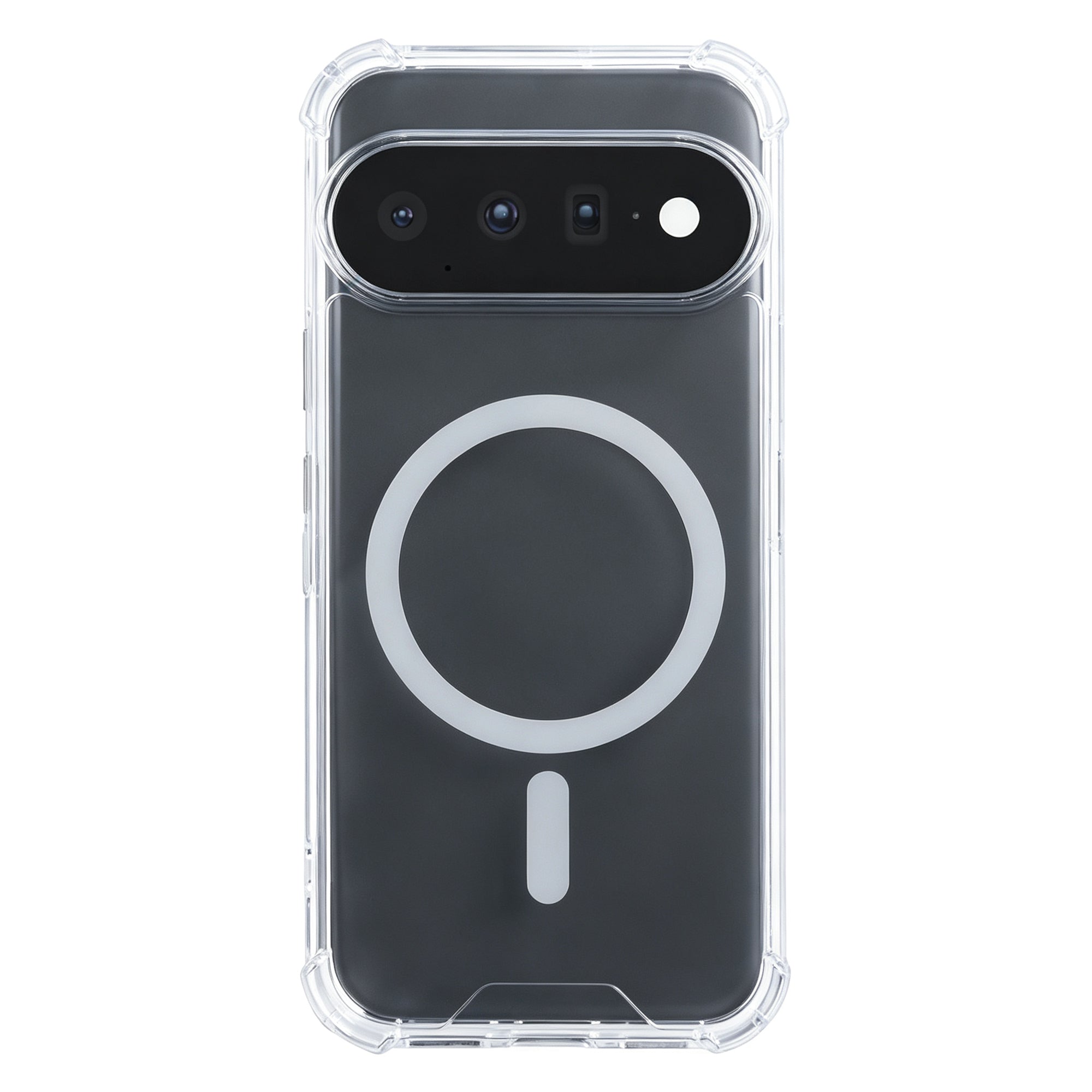 Rixus Anti-Burst Case With MagSafe Compatible For Google Pixel 11 Transparent