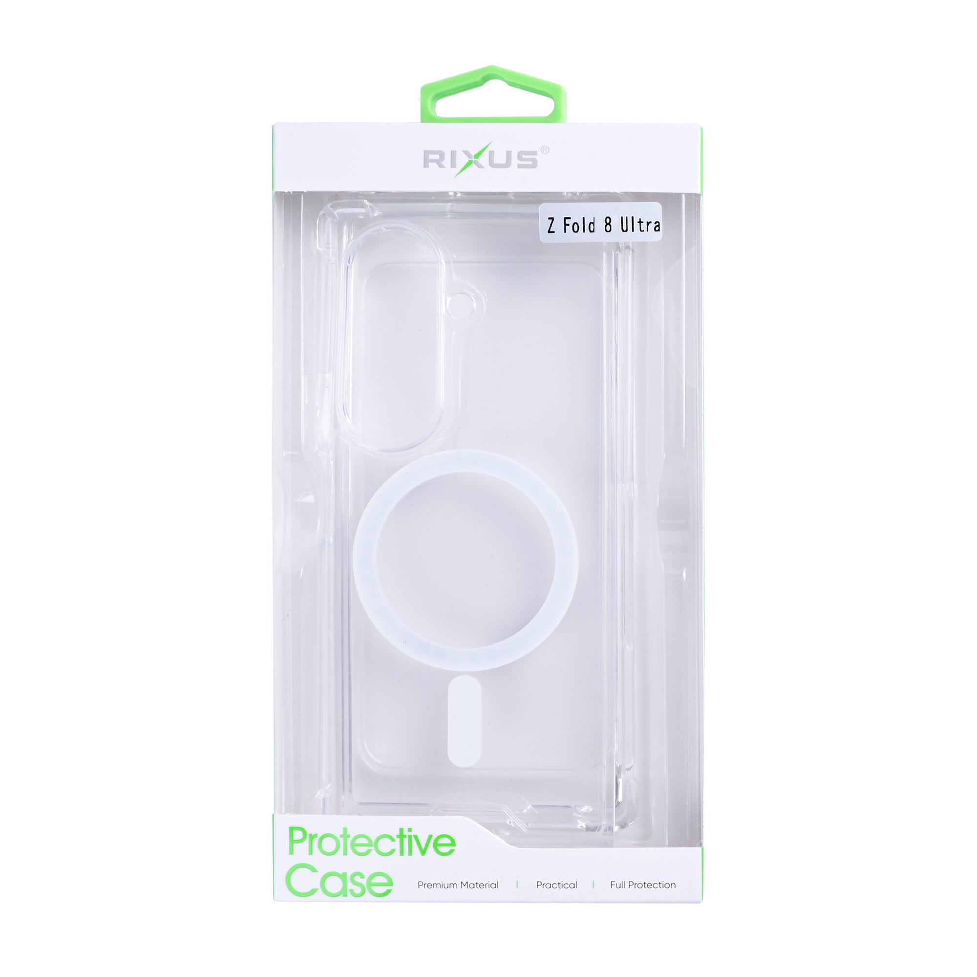 Rixus Anti-Burst Case With MagSafe Compatible For Samsung Galaxy Z Fold8 Ultra Transparent