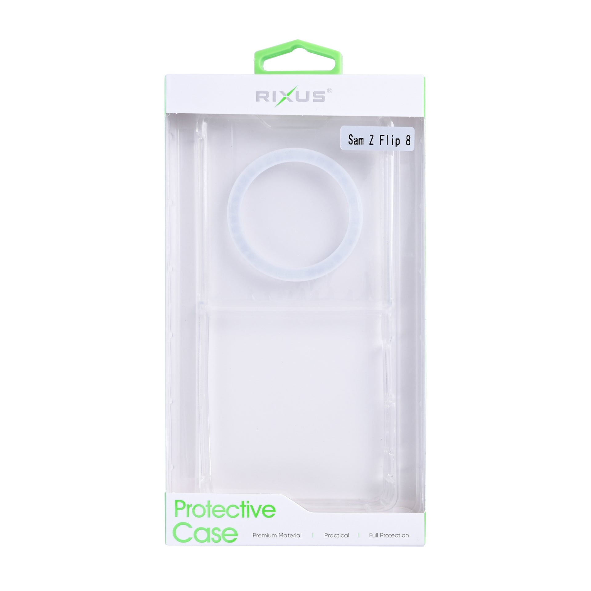 Rixus Anti-Burst Case With MagSafe Compatible For Samsung Galaxy Z Flip8 Transparent