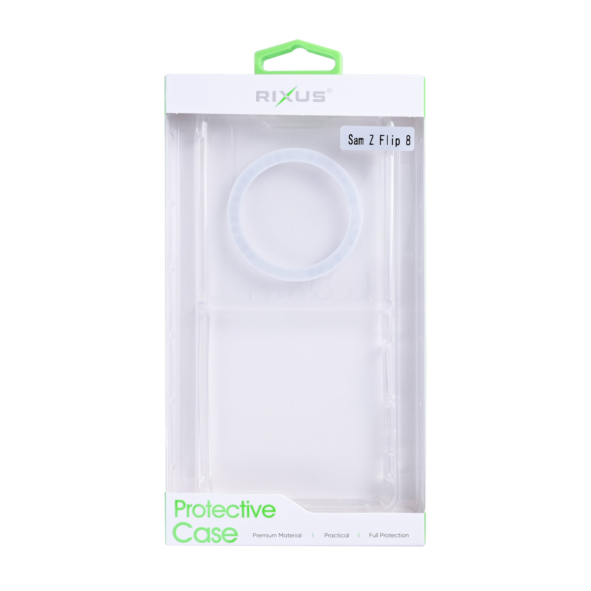 Rixus Anti-Burst Case With MagSafe Compatible For Samsung Galaxy Z Flip8 Transparent