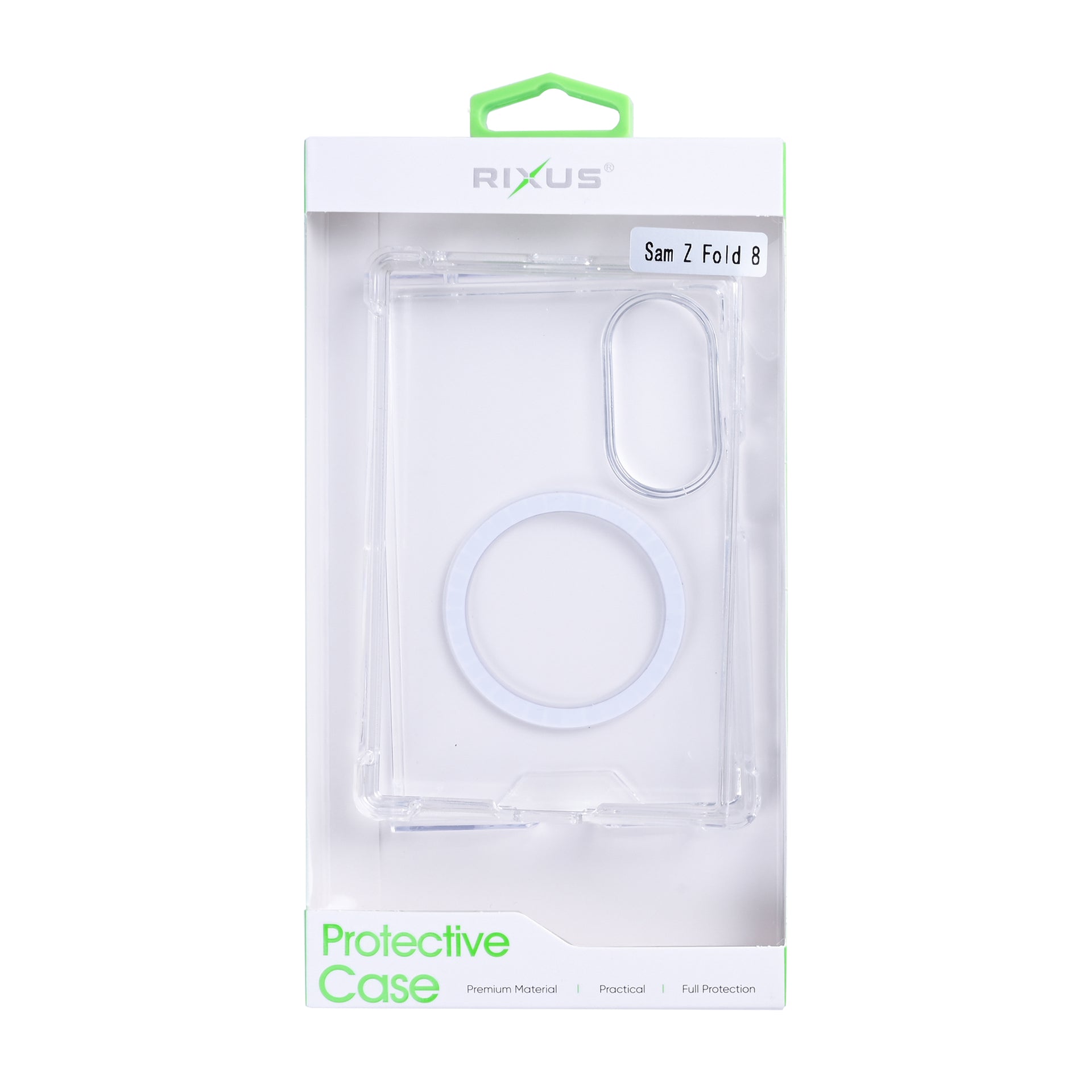 Rixus Anti-Burst Case With MagSafe Compatible For Samsung Galaxy Z Fold8 Transparent