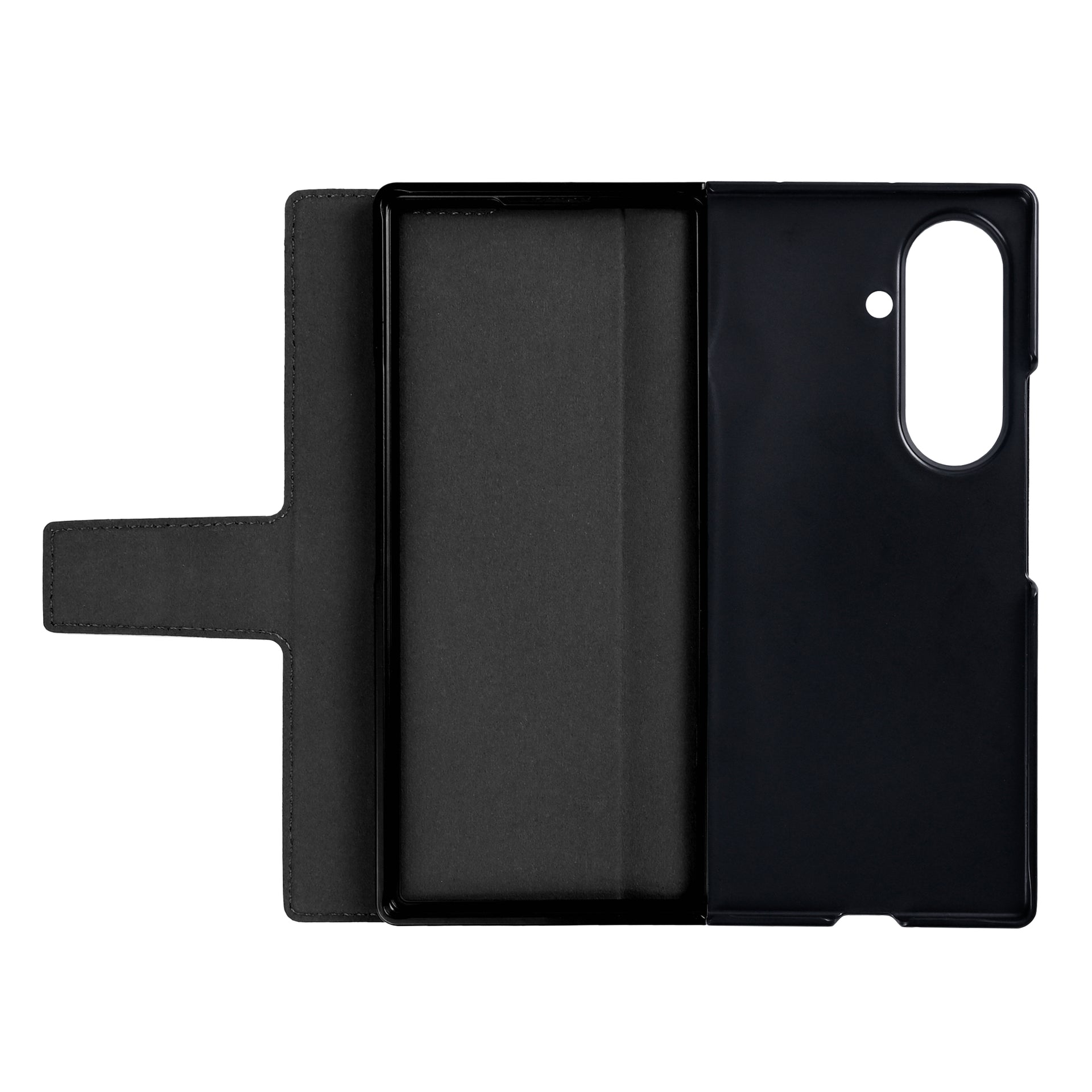 Rixus Wallet Case With Pen Holder For Samsung Galaxy Z Fold8 Ultra Black