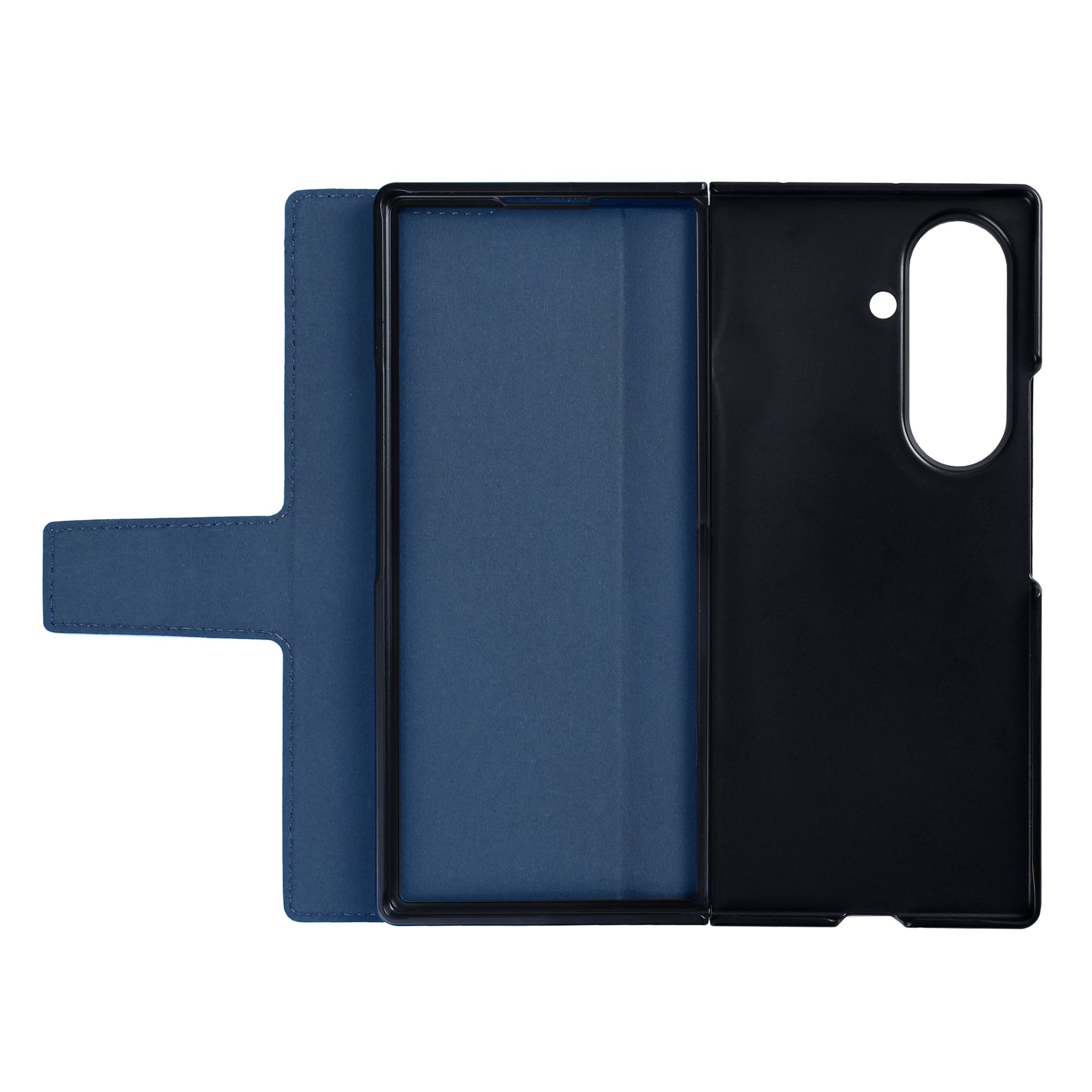 Rixus Wallet Case With Pen Holder For Samsung Galaxy Z Fold8 Ultra Blue