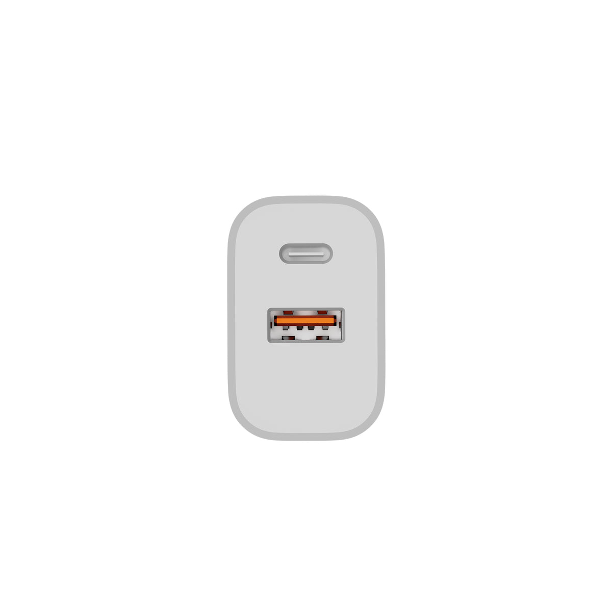 Fast Charging Adapter CH30AC USB-A And USB-C Dual Ports 30W White Retail Box