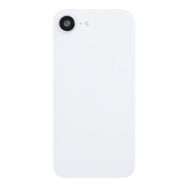 For Apple iPhone 16e Back Glass With NFC, Enlarged Camera Frame White Pulled