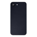 For Apple iPhone 16e Back Glass With NFC, Enlarged Camera Frame Black Pulled