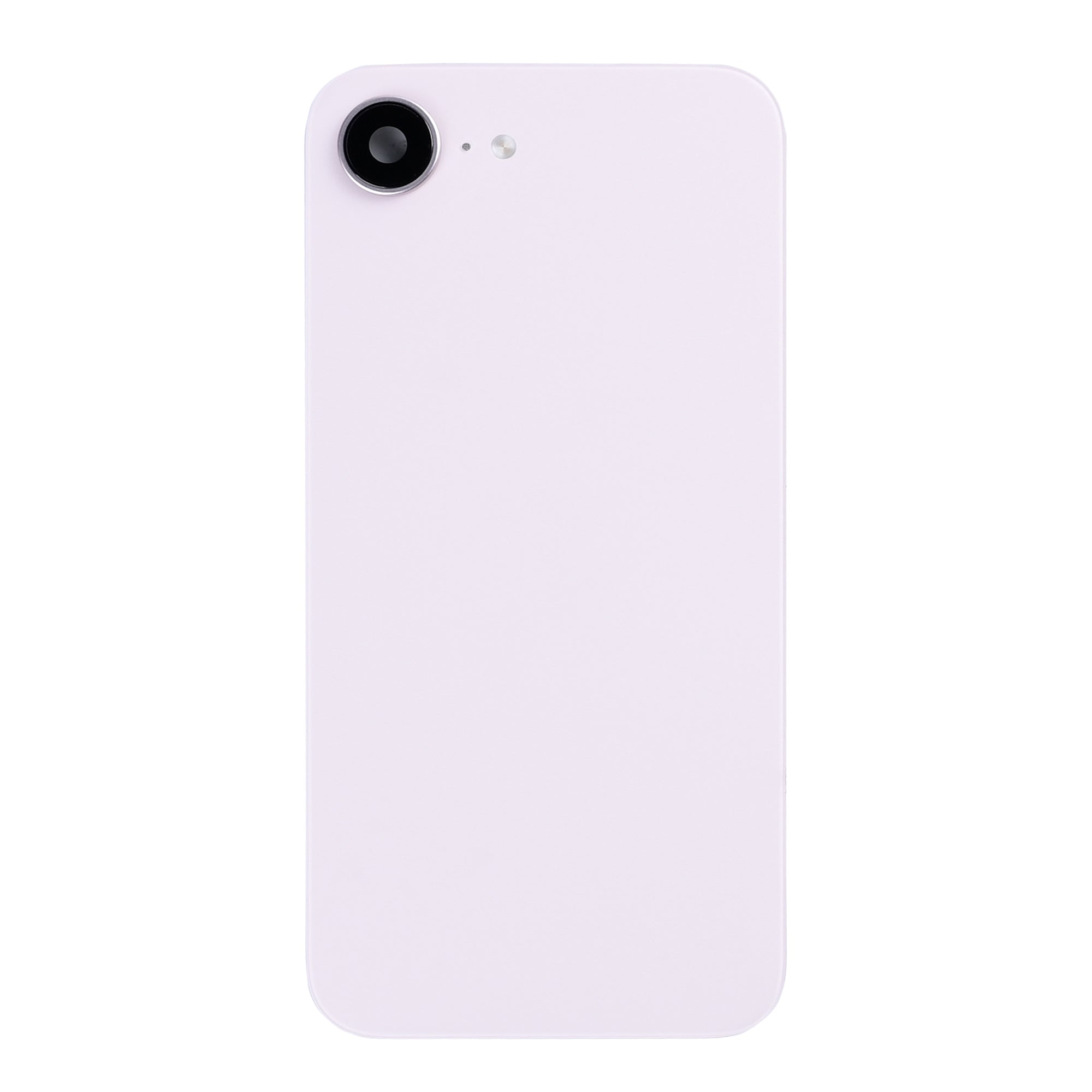 For Apple iPhone 17e Back Glass With NFC, Enlarged Camera Frame Soft Pink Pulled