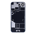 For Apple iPhone 17e Back Glass With NFC, Enlarged Camera Frame Soft Pink Pulled