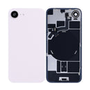 For Apple iPhone 17e Back Glass With NFC, Enlarged Camera Frame Soft Pink Pulled