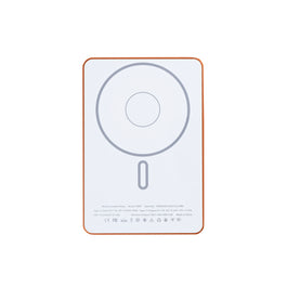 For Apple iPhone 12, 13, 14, 15, 16, 17 Series Ultra Thin Battery Pack Magnetic Charging 15W 5000mAh Orange