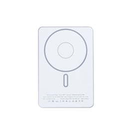 For Apple iPhone 12, 13, 14, 15, 16, 17 Series Ultra Thin Battery Pack Magnetic Charging 15W 5000mAh Silver