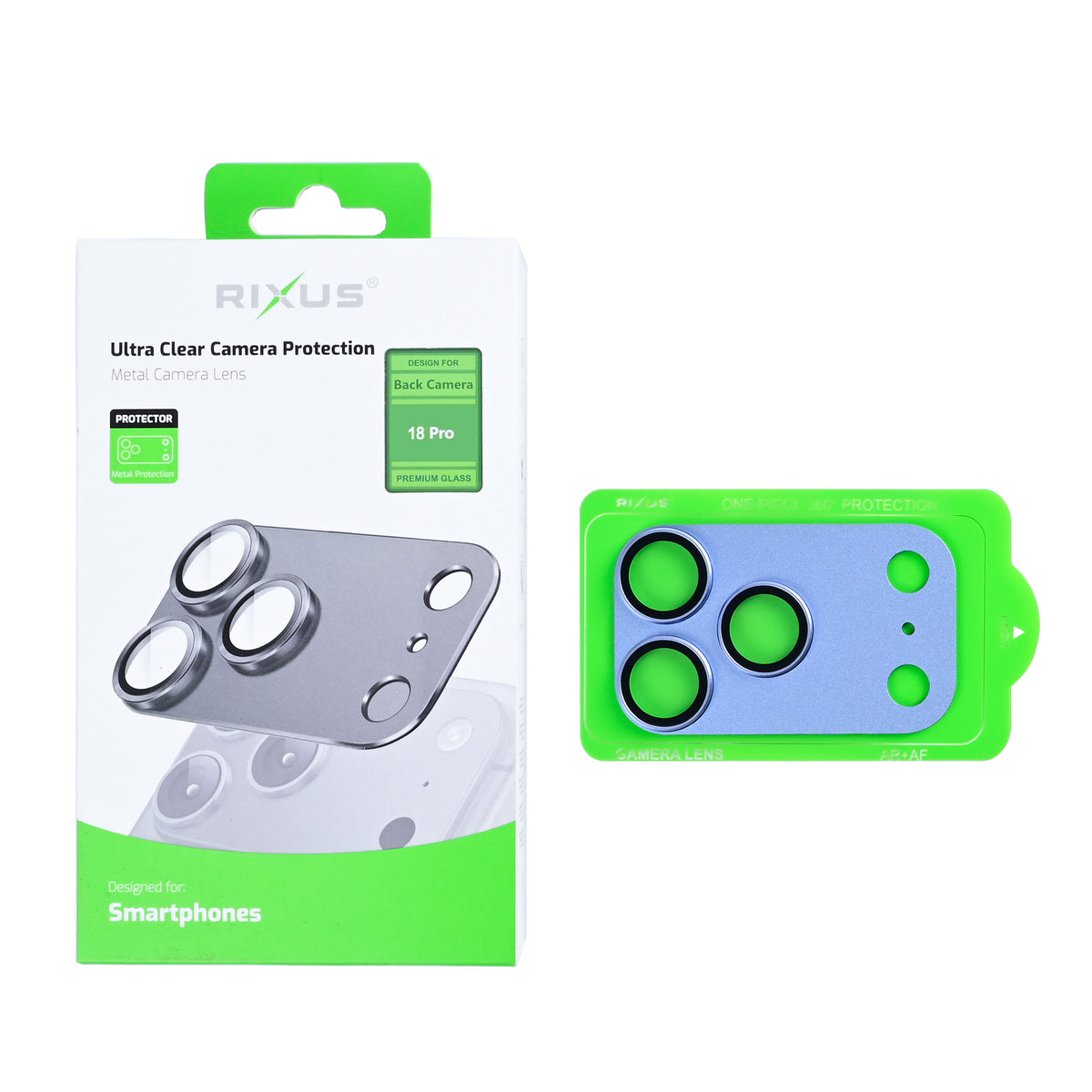 Rixus Ultra Clear Camera Protection For Apple iPhone 18 Pro Glacier