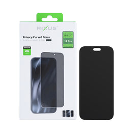 Rixus Privacy Full Curved Edge Tempered Glass For Apple iPhone 18 Pro