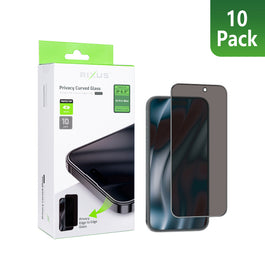 Rixus Privacy Full Curved Edge Tempered Glass For Apple iPhone 18 Pro Max (10-Pack)