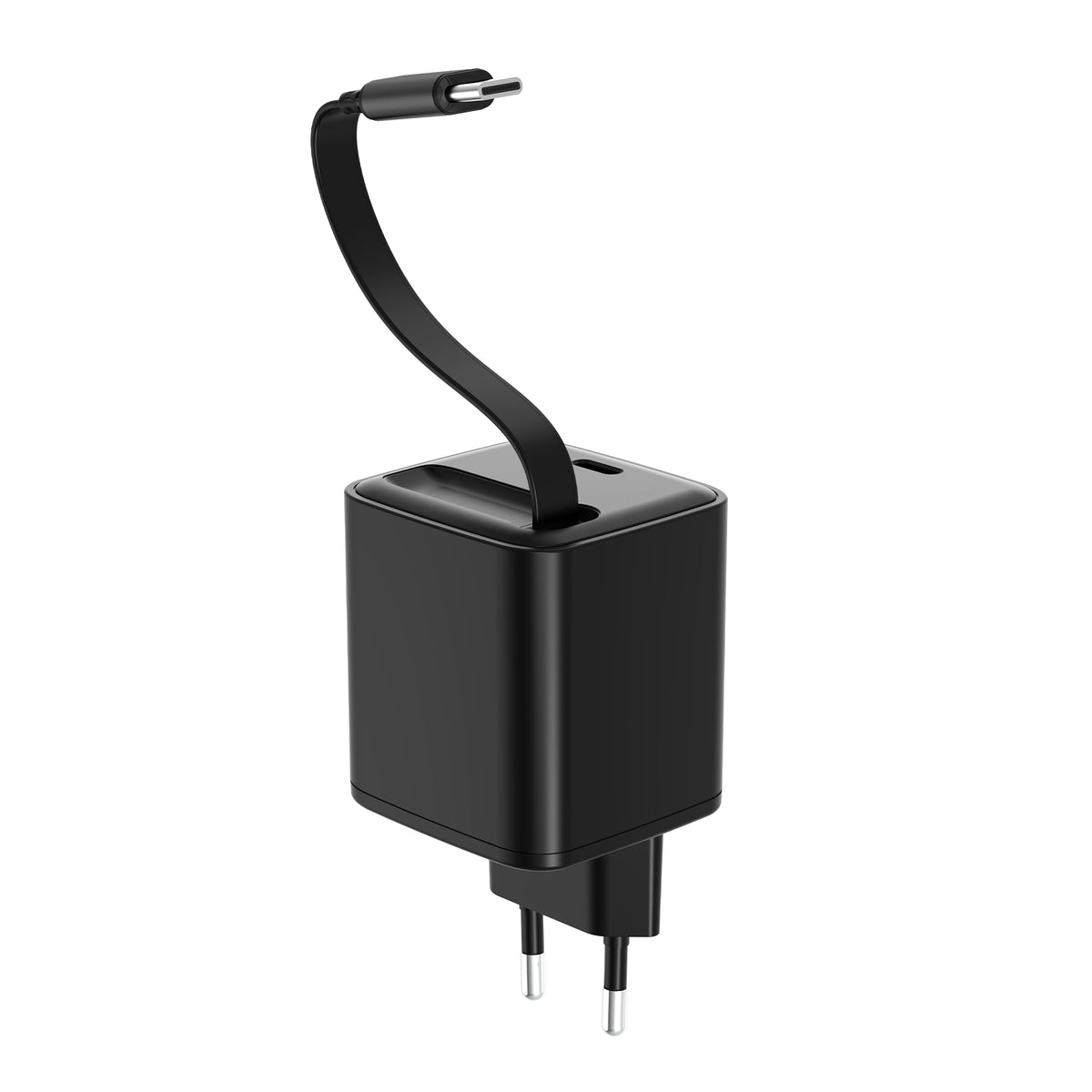 Rixus RXHC08 Charger With Retractable Cable 30W