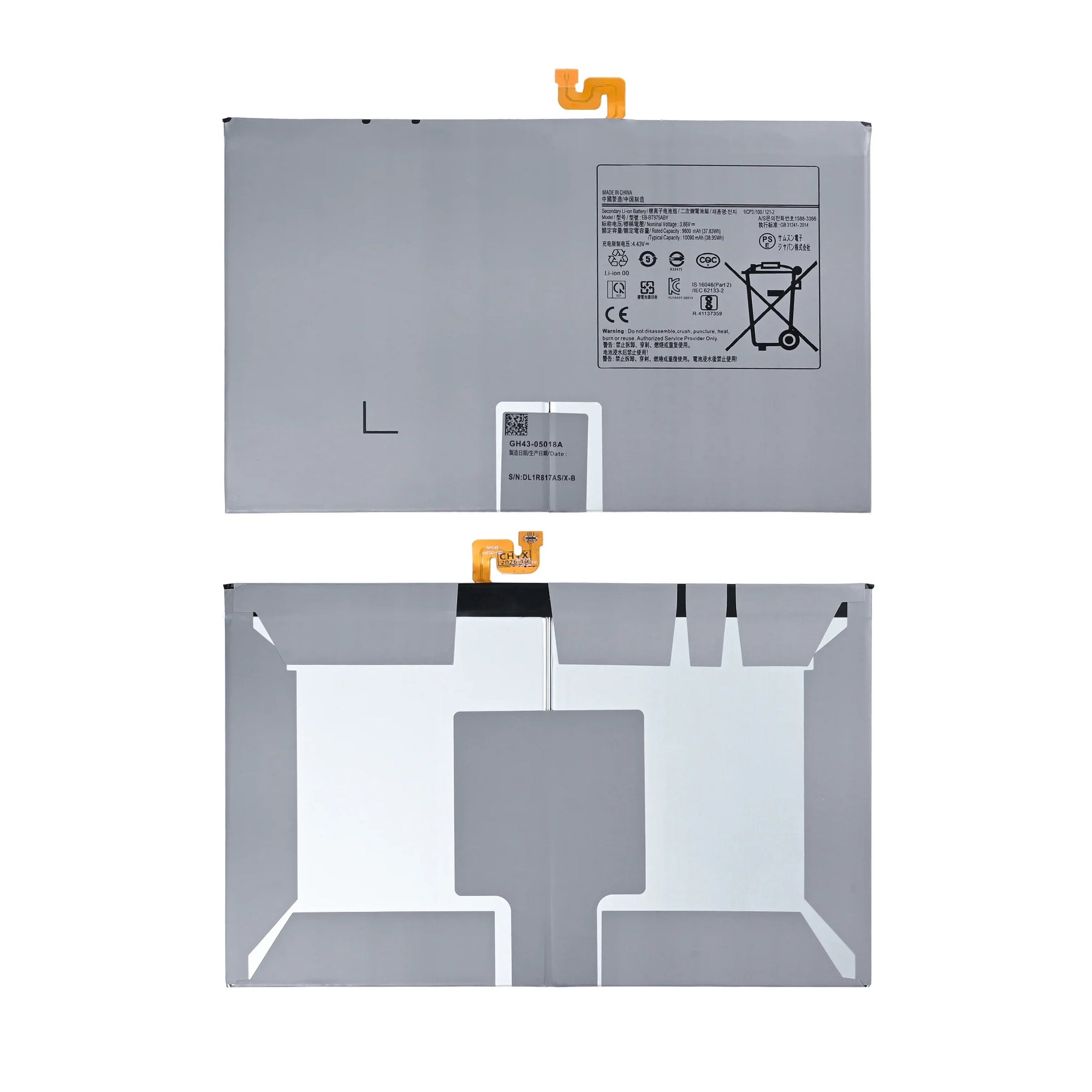 Samsung Galaxy Tab S7 Plus T970, T975, T976, T978, S8 Plus X800, X806, S7 FE T733, T738, T730, T736 Battery EB-BT975ABY OEM