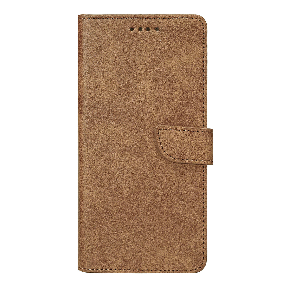 Rixus Bookcase For Apple iPhone 17 Pro Max, 18 Pro Max Light Brown