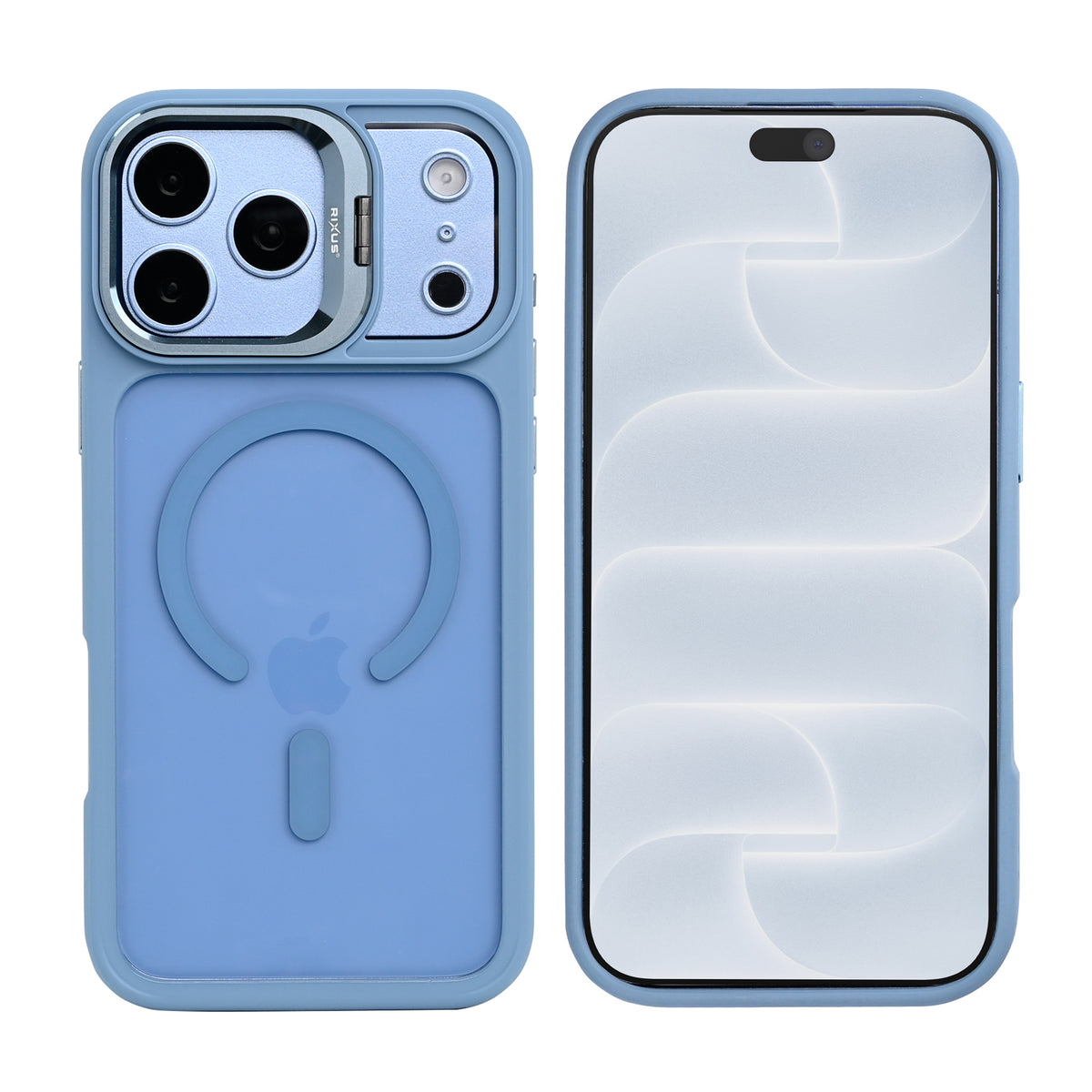 Rixus Classic 03 Case With MagSafe Compatible For Apple iPhone 17 Pro Max, 18 Pro Max Glacier