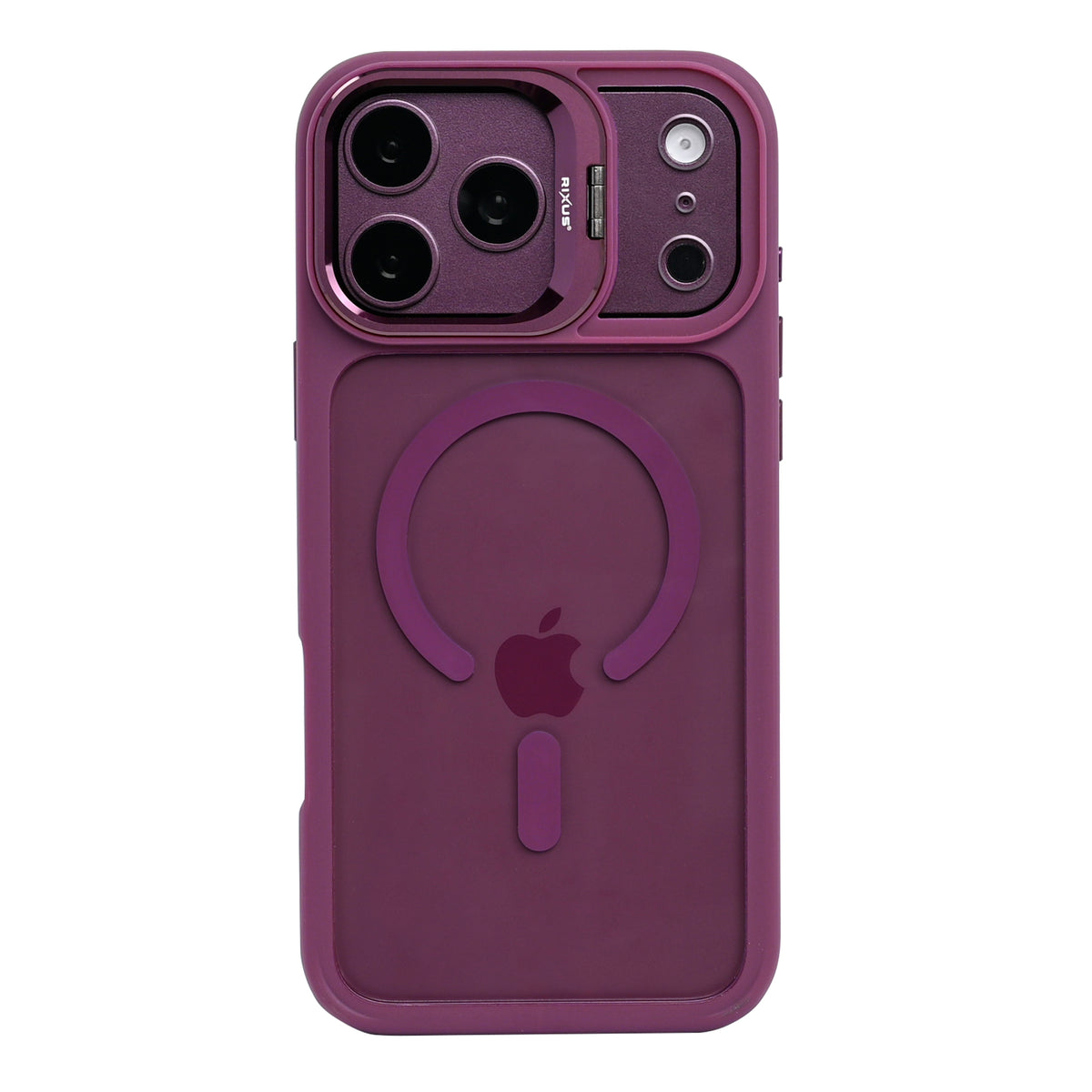 Rixus Classic 03 Case With MagSafe Compatible For Apple iPhone 17 Pro Max, 18 Pro Max Dark Pink