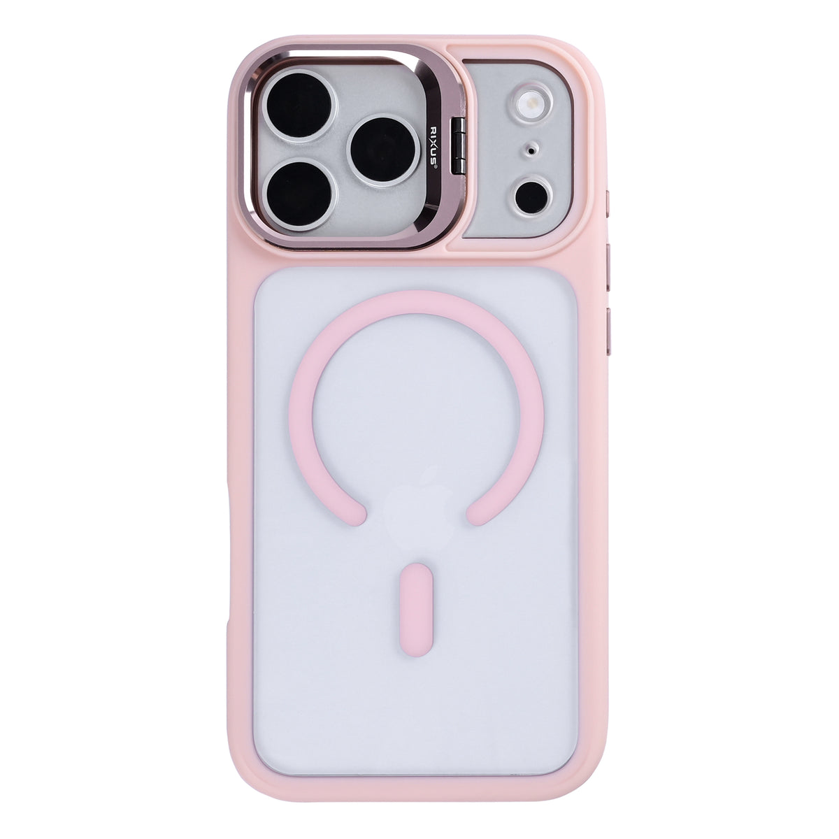 Rixus Classic 03 Case With MagSafe Compatible For Apple iPhone 17 Pro Max, 18 Pro Max Light Pink