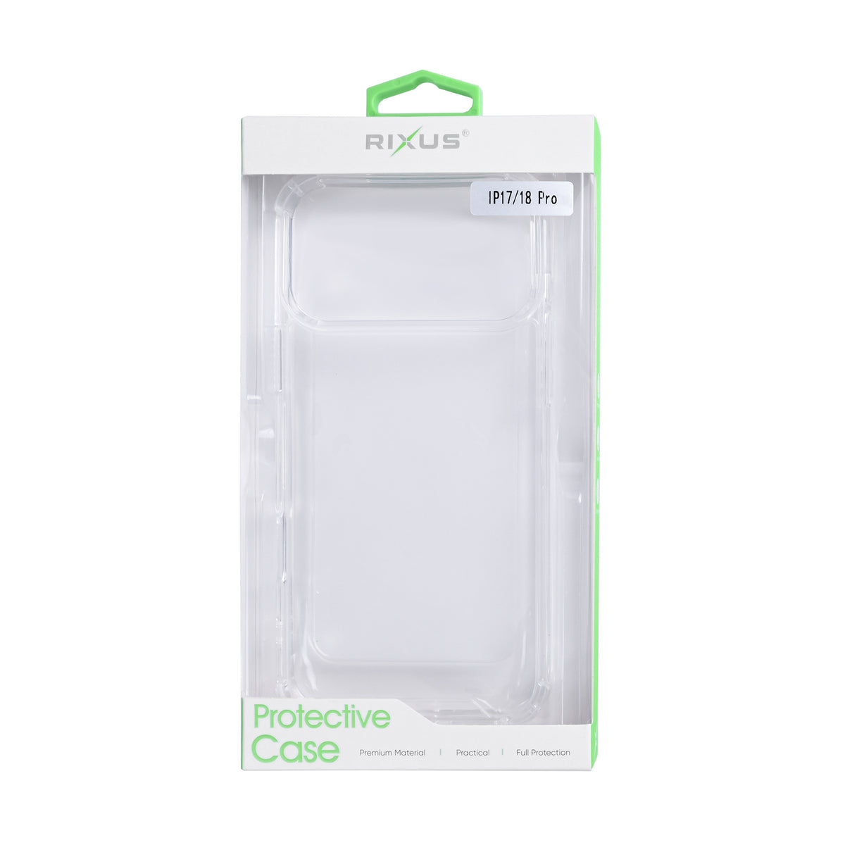 Rixus Anti-Burst Case For Apple iPhone 17 Pro, 18 Pro Transparent