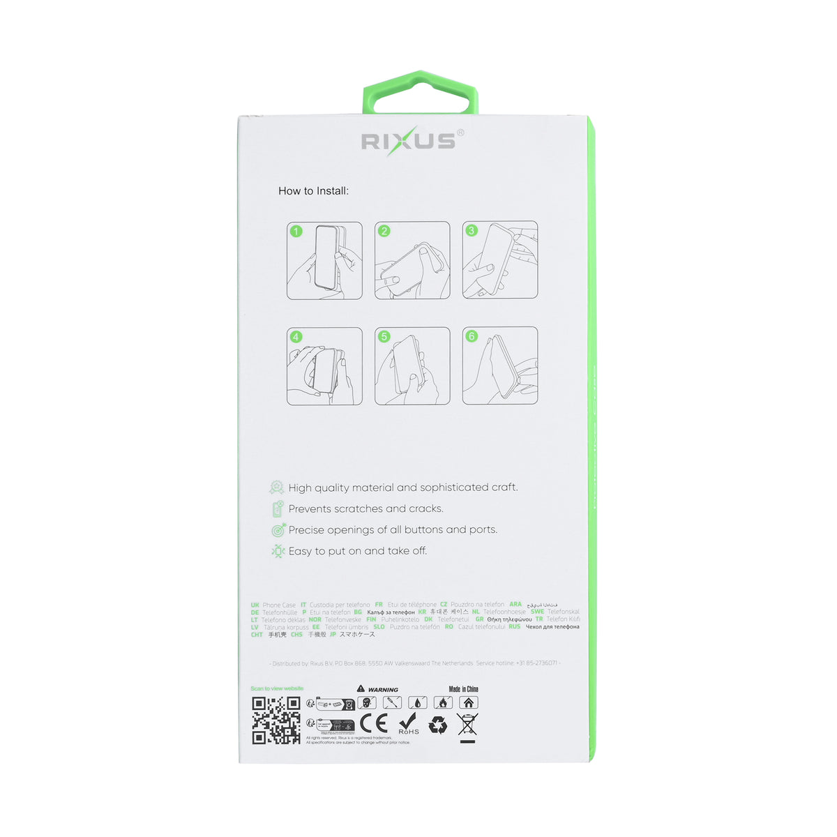 Rixus Anti-Burst Case For Apple iPhone 17 Pro Max, 18 Pro Max Transparent