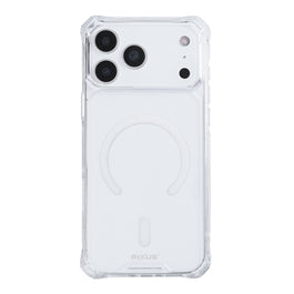 Rixus Armor-X Anti Shock Case With MagSafe Compatible For Apple iPhone 17 Pro, 18 Pro Transparent
