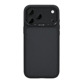 Rixus Mag Carbon With MagSafe Compatible For Apple iPhone 17 Pro, 18 Pro Titanium Black