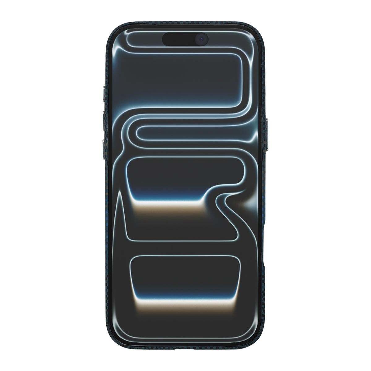 Rixus Alpine Ultra-Slim Case With MagSafe Compatible RXA131 For Apple iPhone 17 Pro, 18 Pro Stripe Blue
