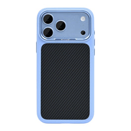 Rixus Mag Carbon With MagSafe Compatible For Apple iPhone 17 Pro Max, 18 Pro Max Light Blue