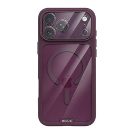 Rixus Crystal Amber Case For Apple iPhone 17 Pro, 18 Pro Deep Purple