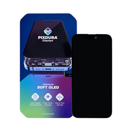 PIXDURA For Apple iPhone 15 Pro Max Display And Digitizer Soft-OLED (Run Diagnostics) (120Hz)