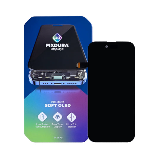PIXDURA For Apple iPhone 17 Air Display And Digitizer Soft-OLED Premium (IC Removable) (120Hz)