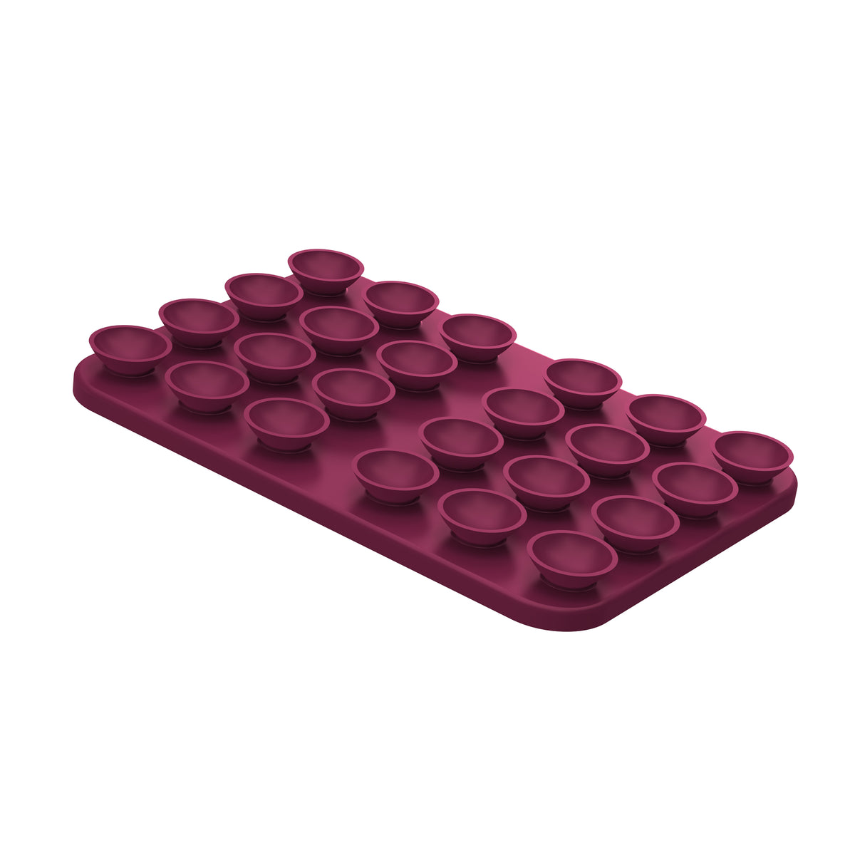 Rixus RXPH70D Adhesive Suction Cup Phone Holder Dark Cherry