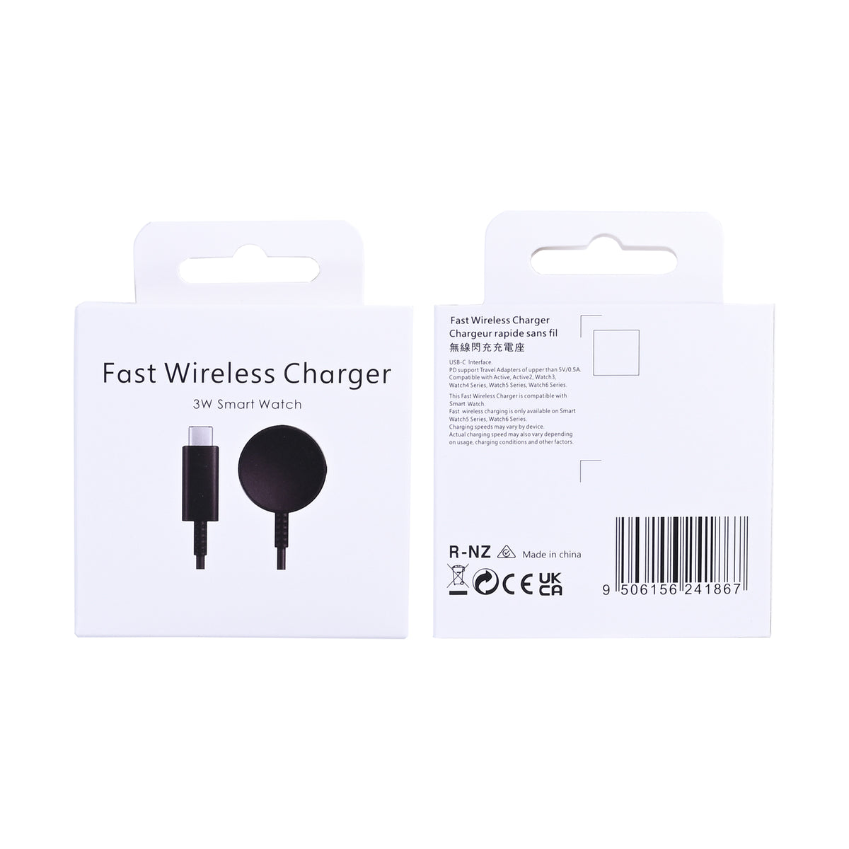 Samsung Watch USB-C Wireless Charger 3W Black Retail Box