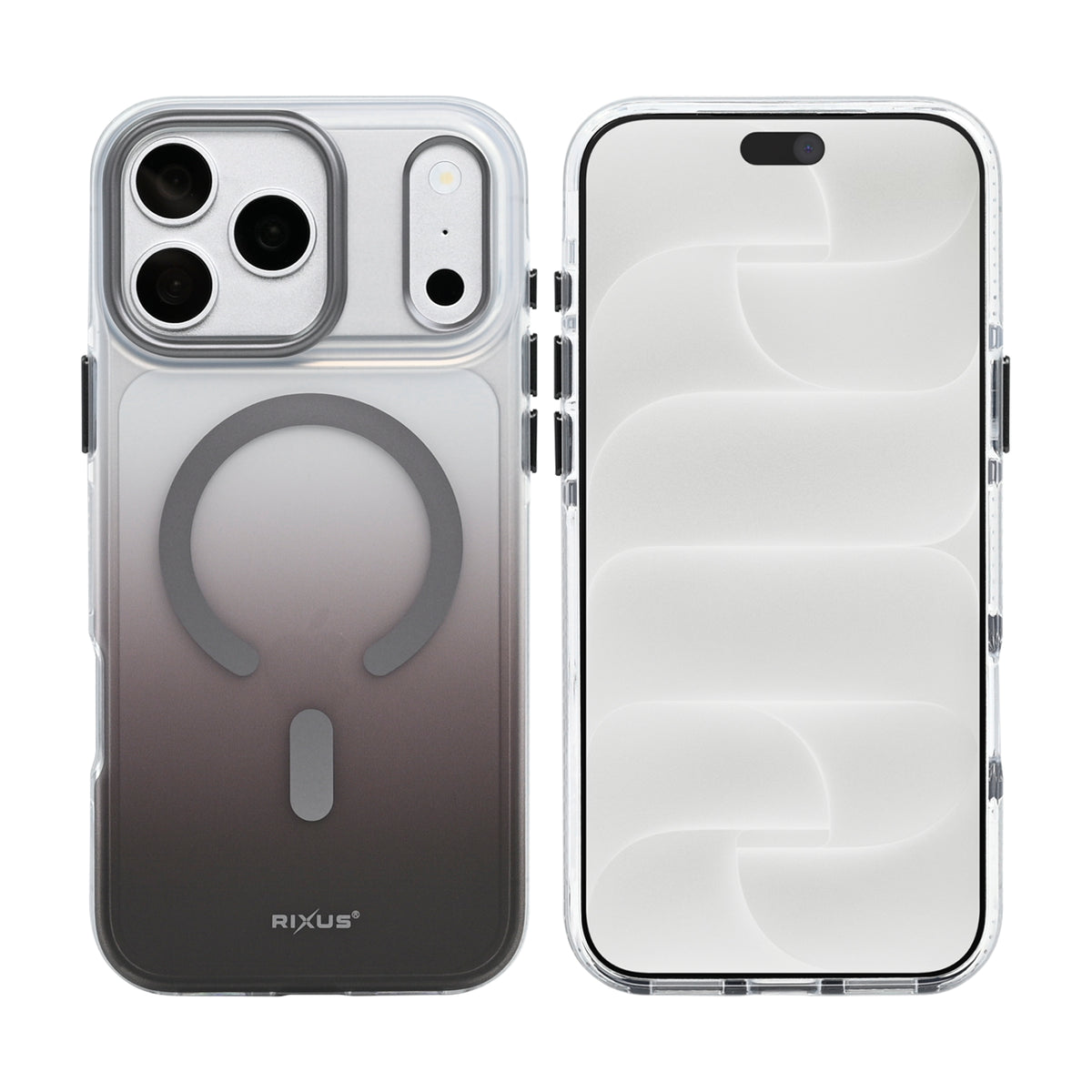 Rixus Aero Shield Case With MagSafe Compatible For Apple iPhone 17 Pro, 18 Pro Deep Grey