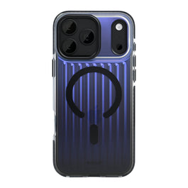 Rixus Aero Ribbed Shield Case With MagSafe Compatible For Apple iPhone 17 Pro, 18 Pro Black