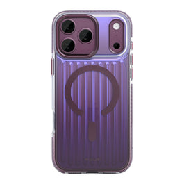Rixus Aero Ribbed Shield Case With MagSafe Compatible For Apple iPhone 17 Pro Max, 18 Pro Max Burgundy