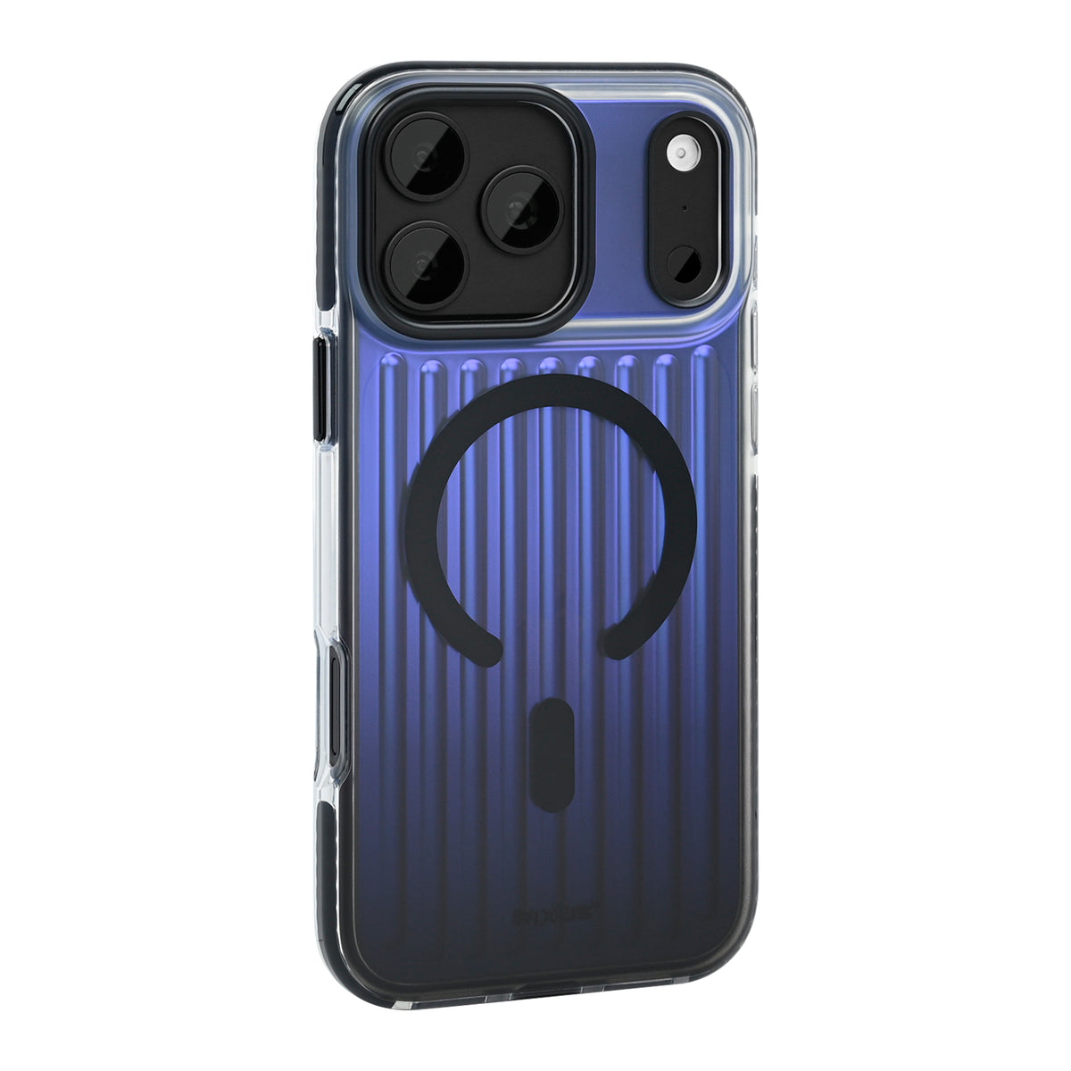 Rixus Aero Ribbed Shield Case With MagSafe Compatible For Apple iPhone 17 Pro Max, 18 Pro Max Black