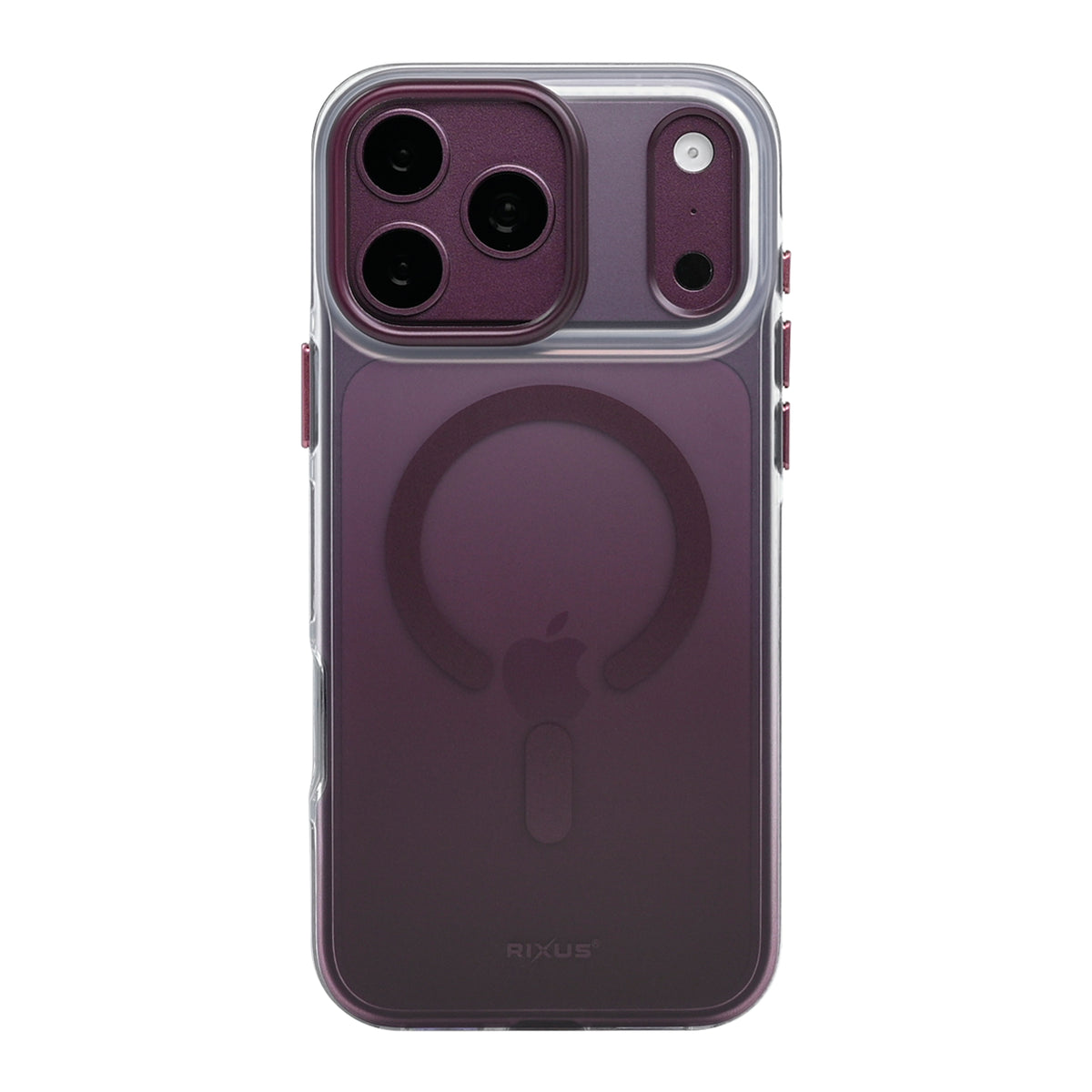 Rixus Aero Shield Case With MagSafe Compatible For Apple iPhone 17 Pro Max, 18 Pro Max Burgundy