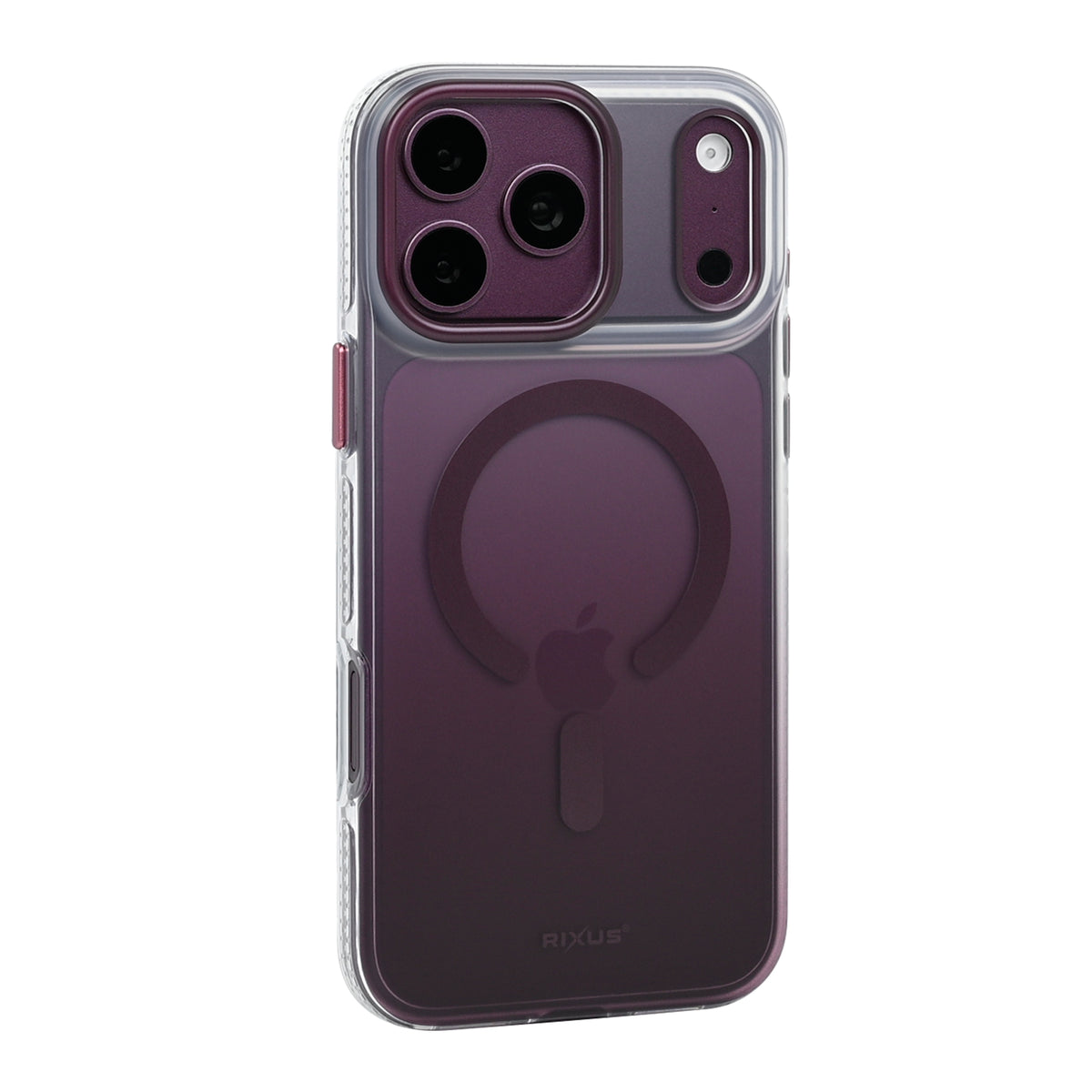 Rixus Aero Shield Case With MagSafe Compatible For Apple iPhone 17 Pro Max, 18 Pro Max Burgundy