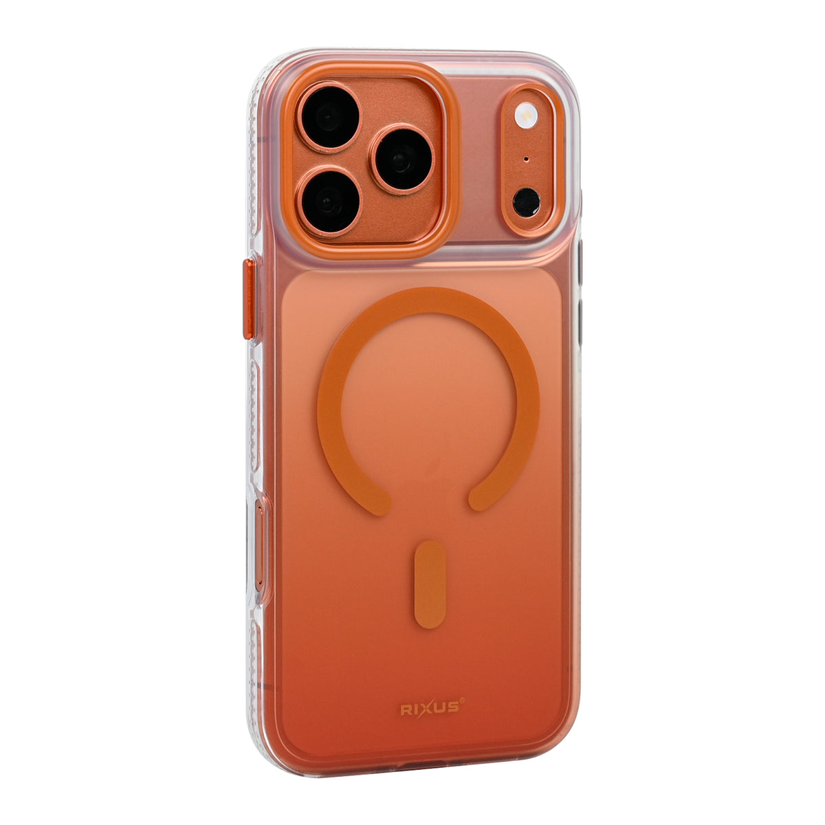 Rixus Aero Shield Case With MagSafe Compatible For Apple iPhone 17 Pro Max, 18 Pro Max Orange