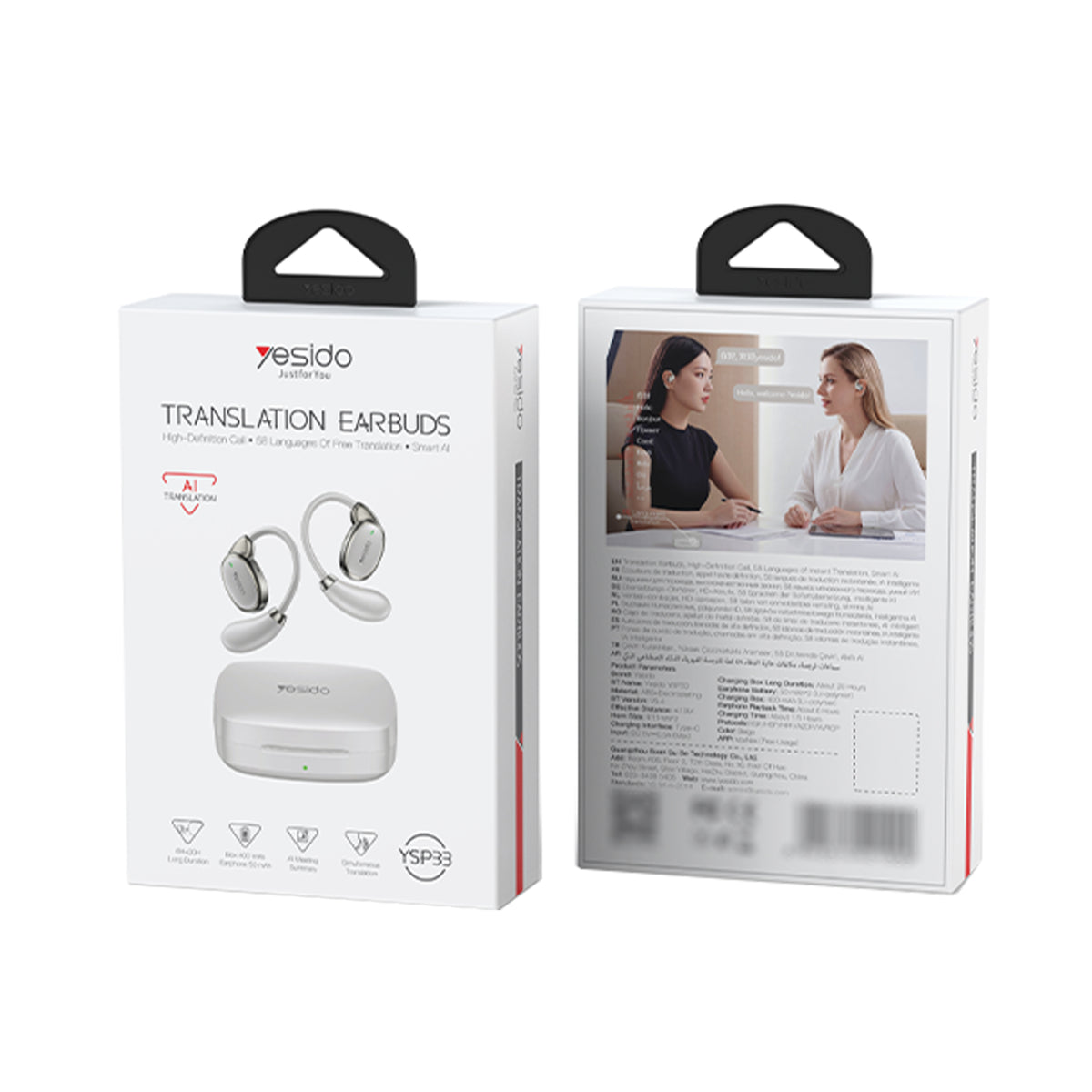 YESIDO YSP33 Translation Earbuds White