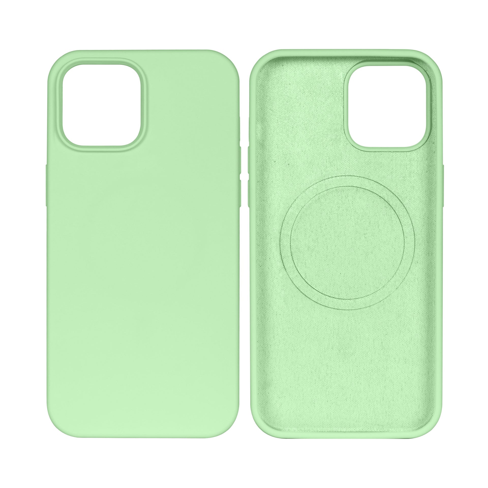 Rixus Soft TPU Phone Case With MagSafe Compatible For Apple iPhone 13 Pro Matcha
