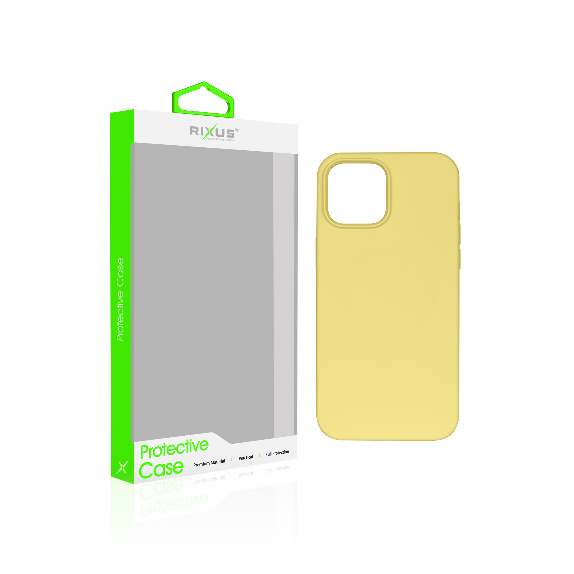 Rixus Soft TPU Phone Case With MagSafe Compatible For Apple iPhone 14 Gold