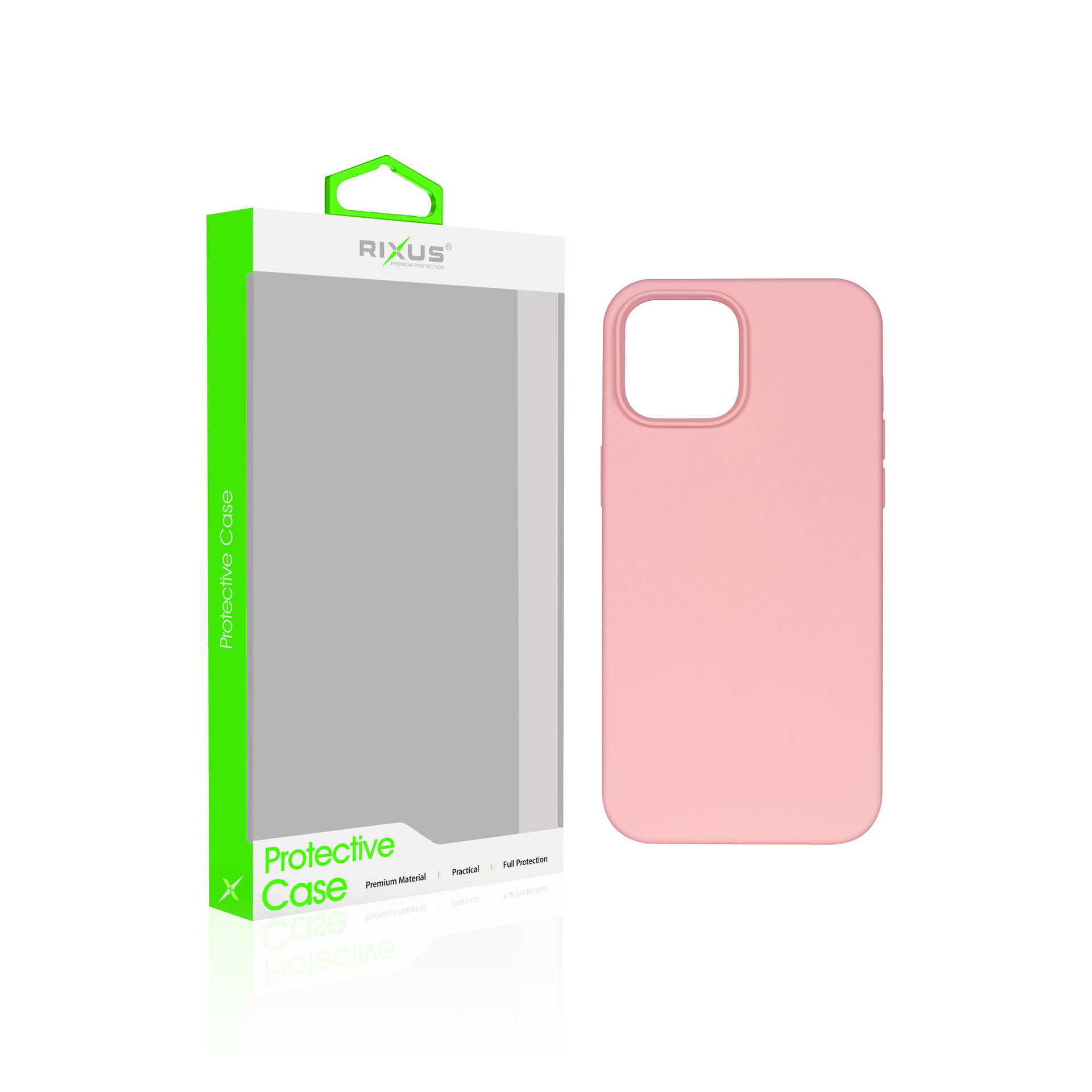 Rixus Soft TPU Phone Case With MagSafe Compatible For Apple iPhone 14 Pink