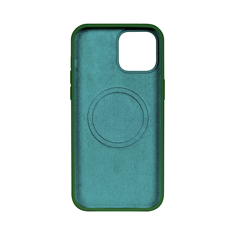 Rixus For iPhone 14 Soft TPU Phone Case With MagSafe Dark Green