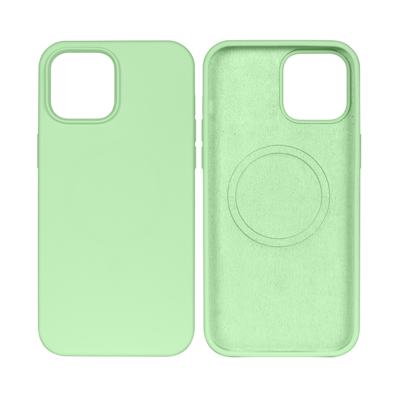 Rixus Soft TPU Phone Case With MagSafe For Apple iPhone 14 Matcha