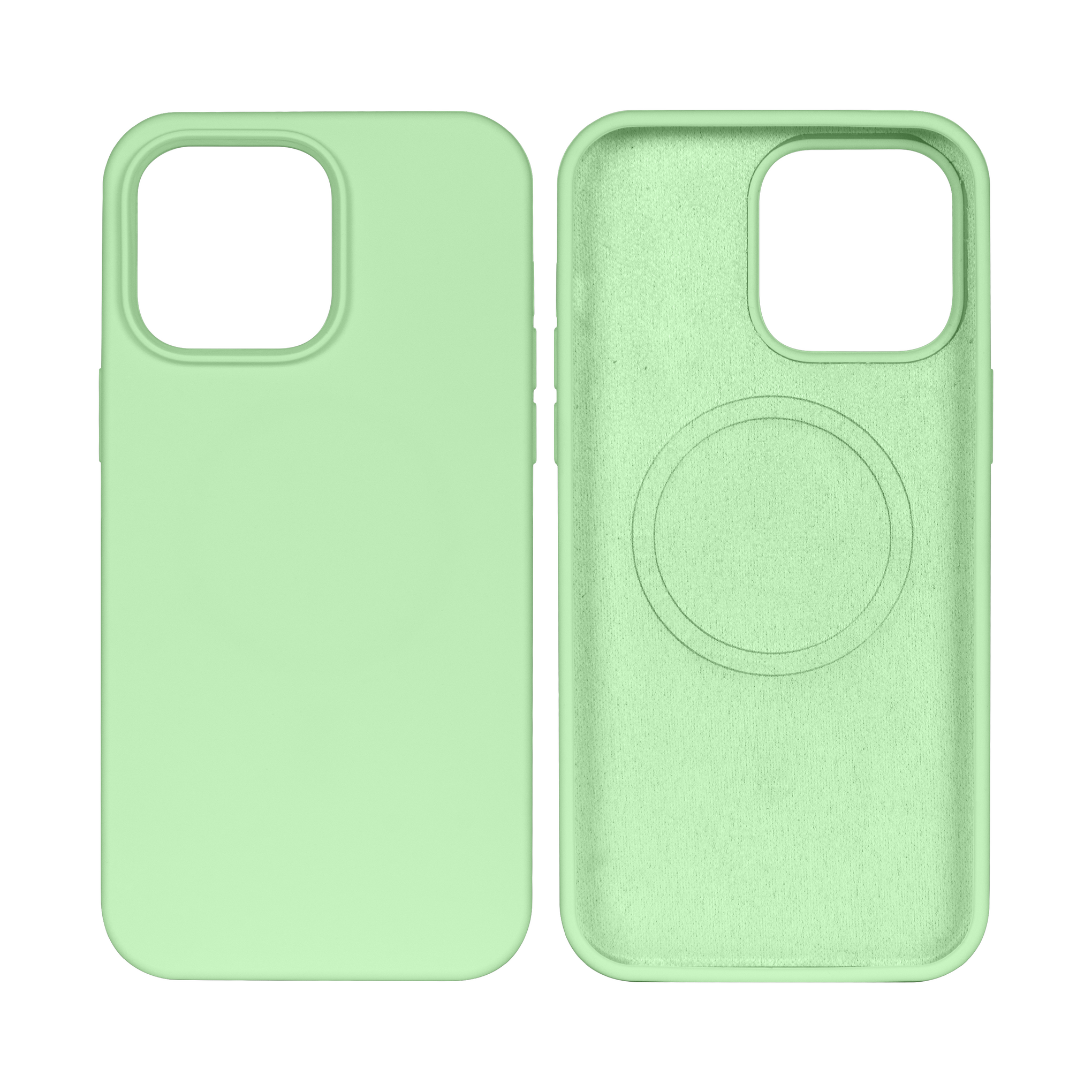 Rixus Soft TPU Phone Case With MagSafe Compatible For Apple iPhone 14 Plus Matcha